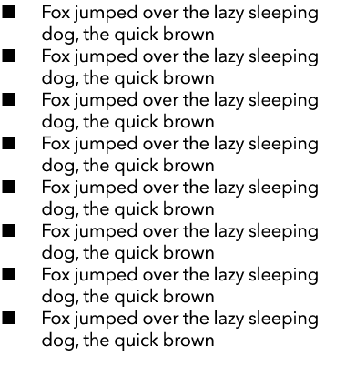   Fox jumped over the lazy sleeping dog, the quick brown   Fox jumped over the lazy sleeping dog, the quick brown   F   