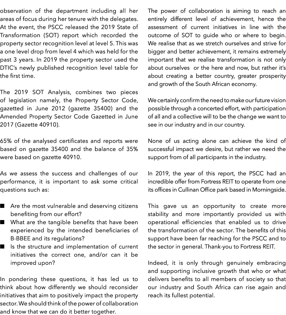 observation of the department including all her areas of focus during her tenure with the delegates  At the event, th   